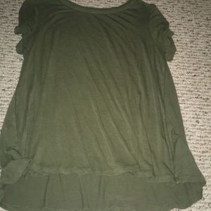 Green American eagle flowy top